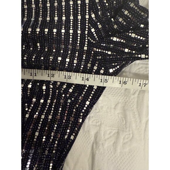 Aqua Women's Mini Dress Black Silver Size 0 Party - Picture 8 of 13